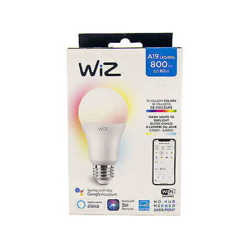 WiZ - A19 Color and Tunable White Bulb 556134