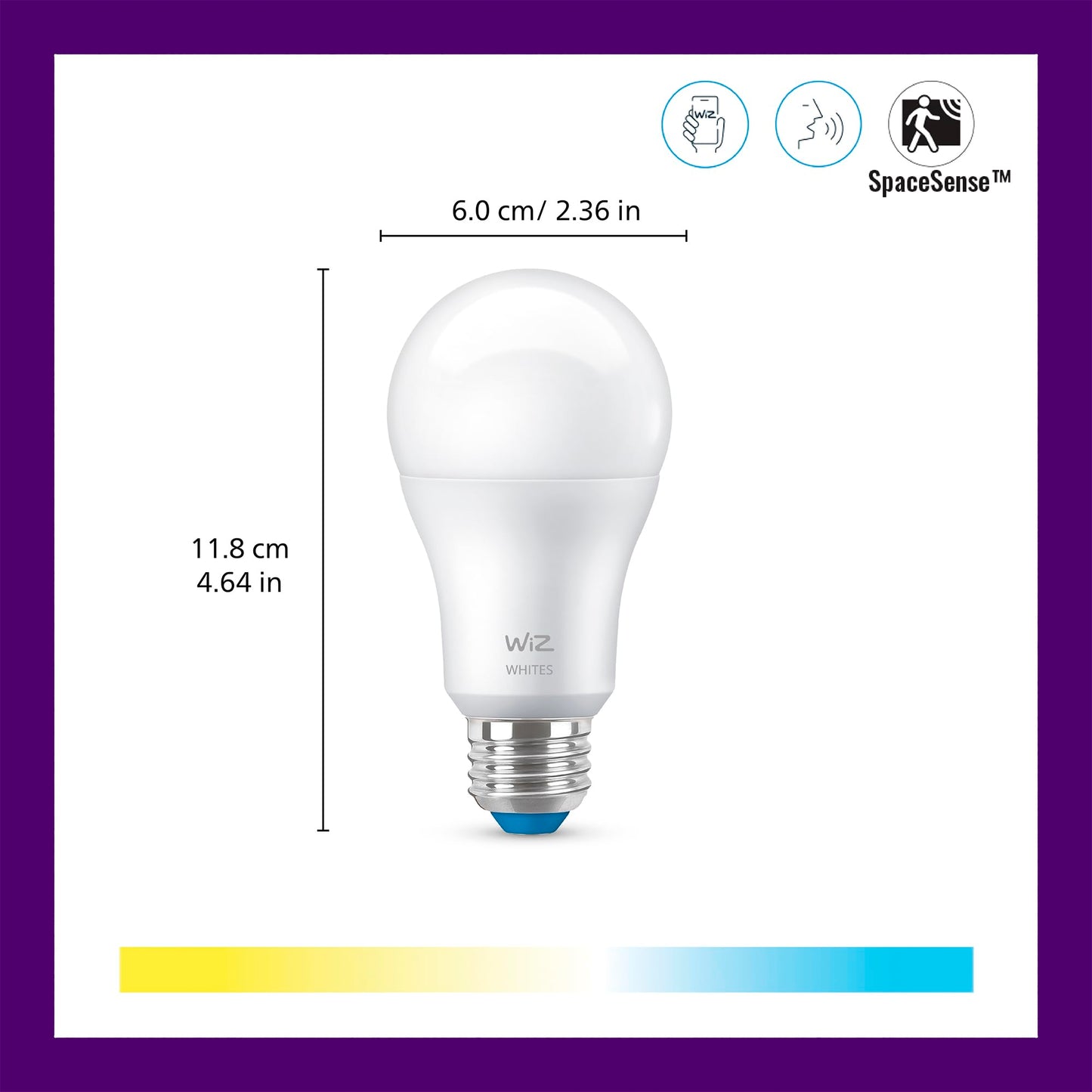WiZ - A19 Color and Tunable White Bulb 556134
