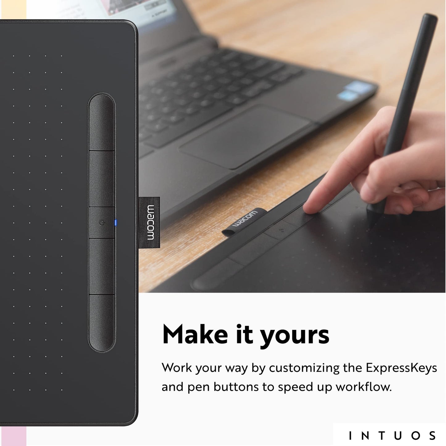Wacom Intuos Drawing Tablet (Medium) – Black – CTL6100WLK0