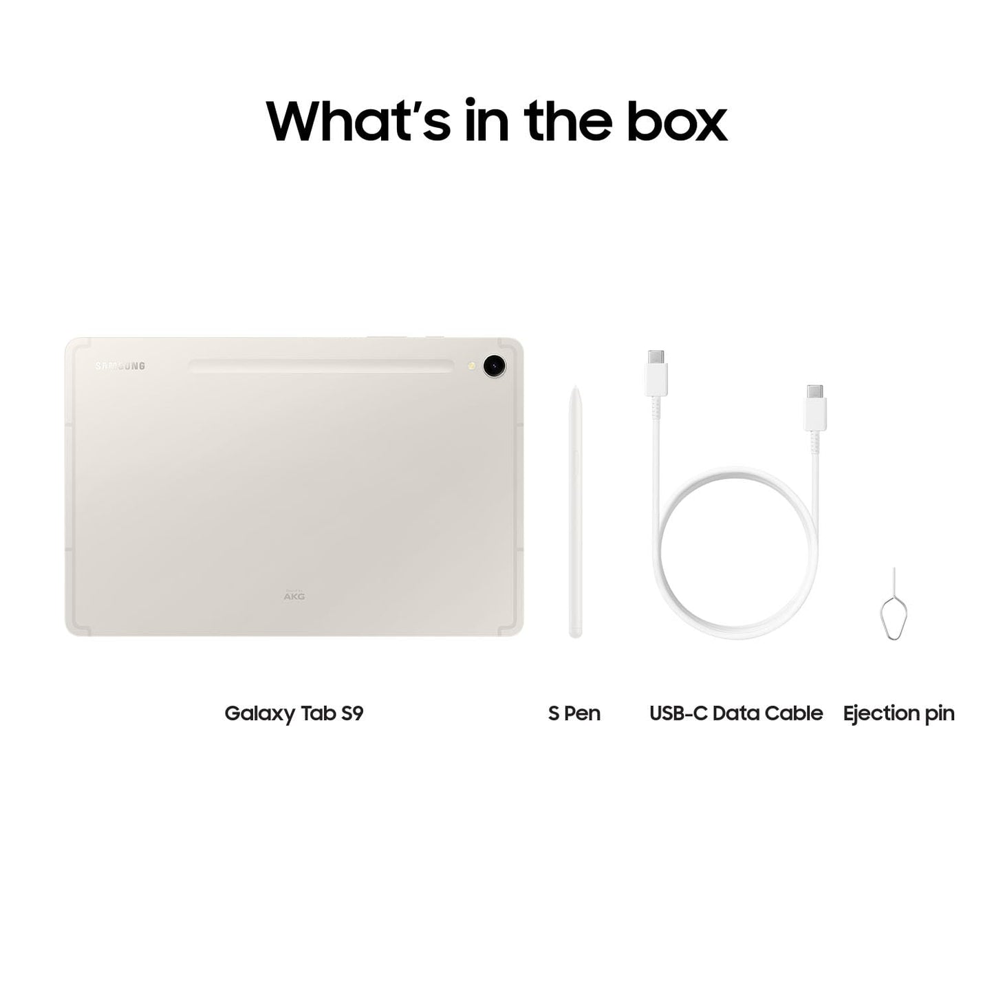 Samsung Galaxy Tab S9 – 11" 256GB – Wi-Fi – with S Pen – Beige – SM-X710NZEEXAR