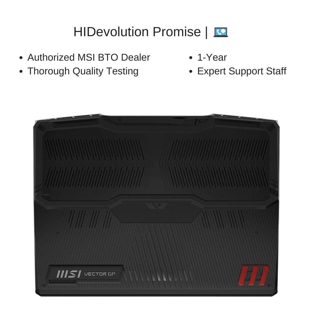 MSI - 15.6" 165 Hz - i7 12800HX - 3070 Ti GPU - 32GB RAM - 1TB SSD - Windows 11 - Vector GP66HX 12UGS-066