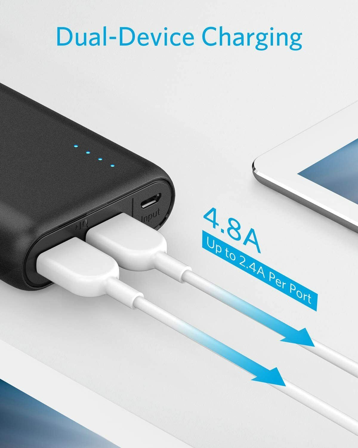 Anker PowerCore 20000 mAh | High‑Capacity Portable Charger | Black