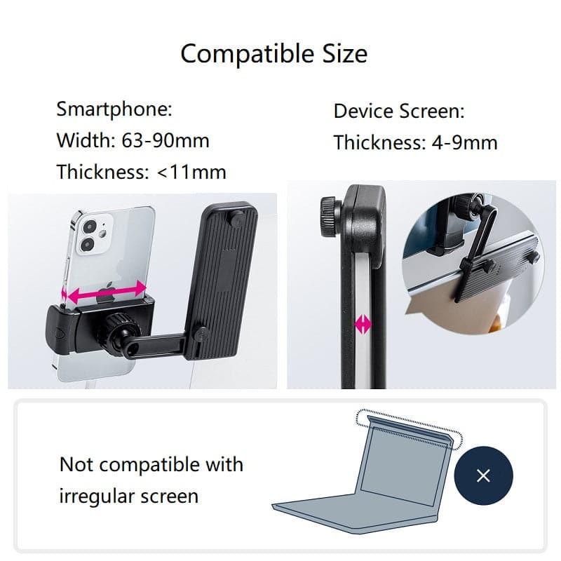 UStand - Sticker Free LapDock Side Mount Phone Holder