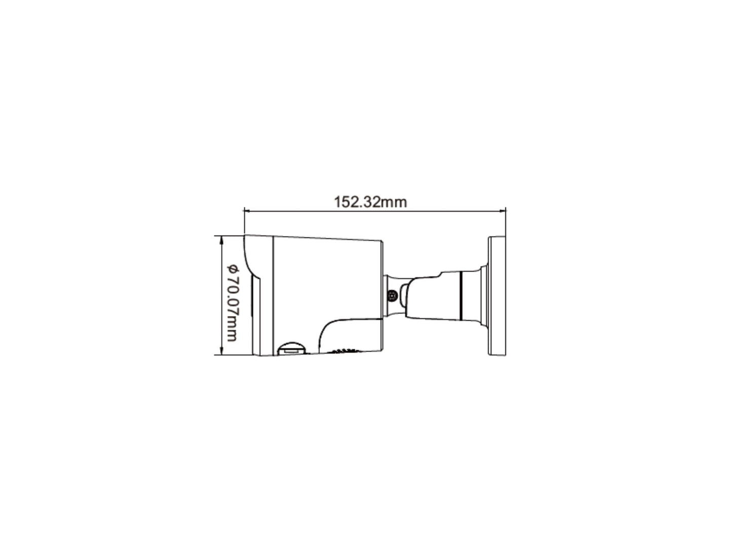 XP-4AD-FB: 4MP Fixed Lens IP Bullet Camera w/Active Deterrence w/Full Color w/SMD