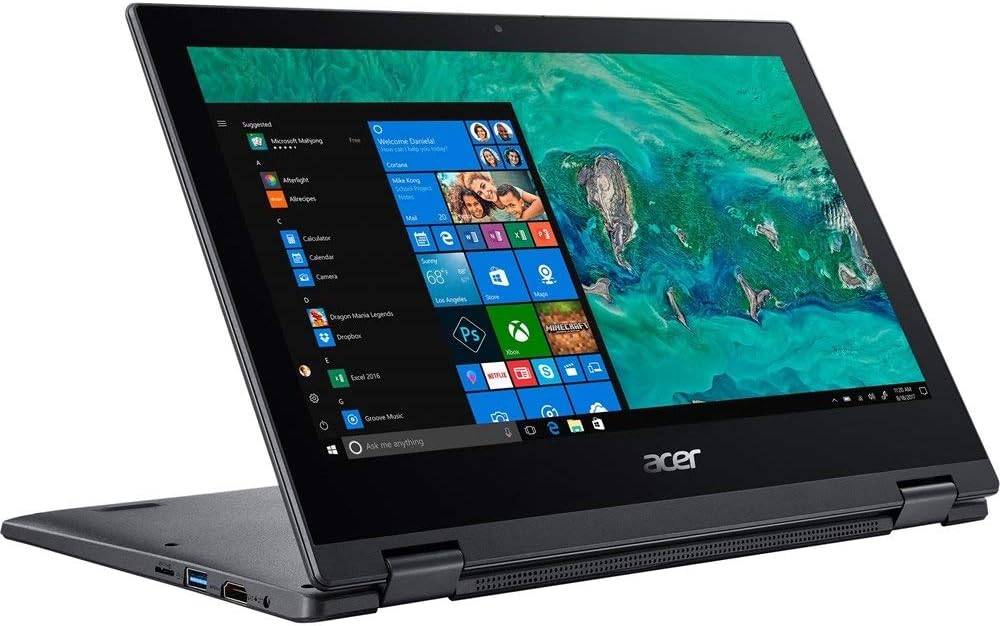 Acer TravelMat Spin B118-RN Touch screen Laptop - Intel Celeron N3450, 4GB RAM, 64GB, Windows 10 - Black Refurbished