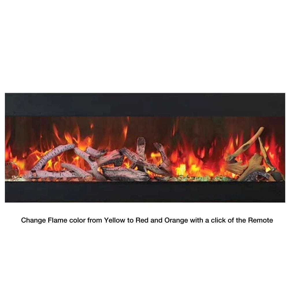 Amantii Panorama SLIM 50-Inch Built-in Indoor/Outdoor Smart Electric Fireplace (BI-50-SLIM)