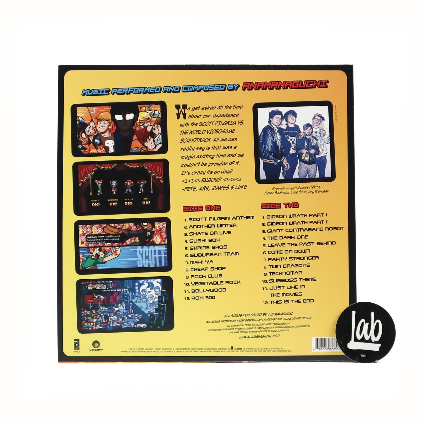 Anamanaguchi: Scott Pilgrim vs. The World - The Game - Original Soundtrack (Colored Vinyl) Vinyl LP