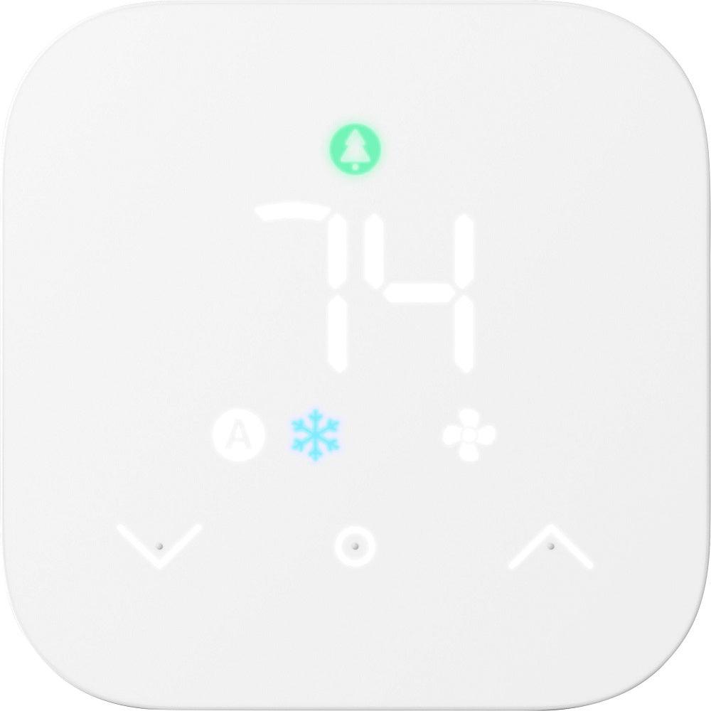 Amazon Smart Programmable Thermostat with Alexa - White (Certified Refurbished)