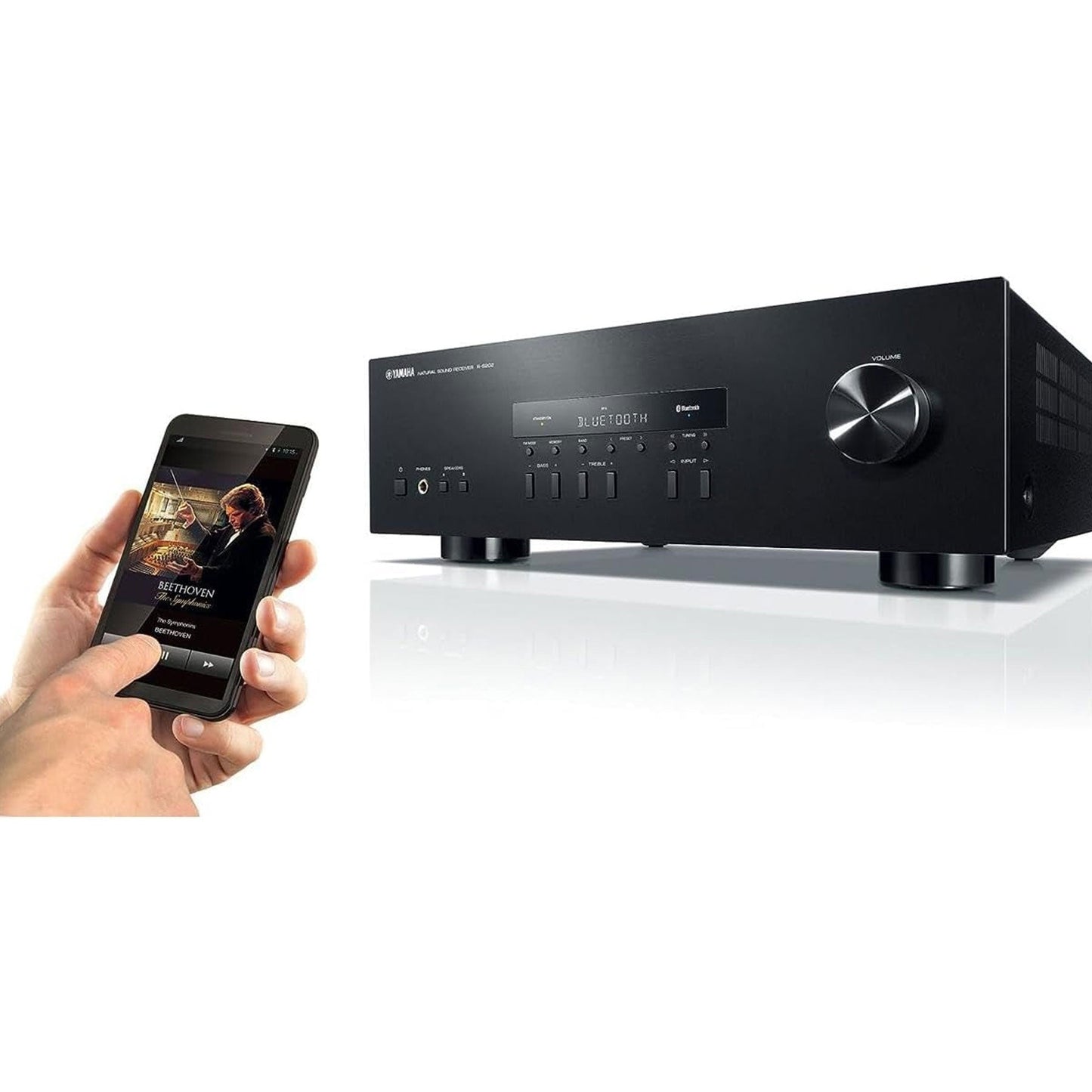 Yamaha: R-S202BL Natural Sound Stereo Receiver w/Bluetooth (Open Box Special)