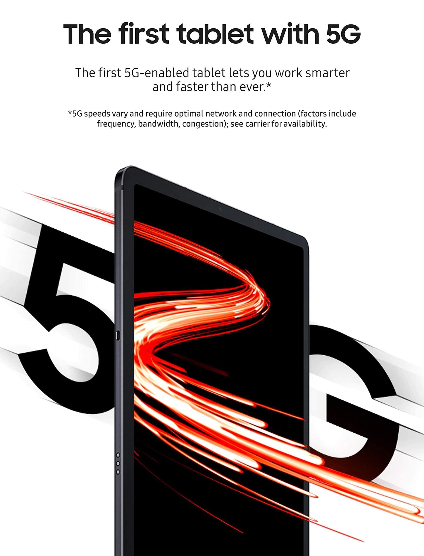 Verizon Samsung Galaxy Tab S7 5G 128GB Mystic Black - SMT878UZKAVZW