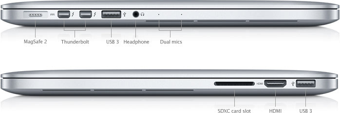 Apple MacBook Pro 15.4-Inch Late 2013 Retina Core 2.3 i7-4850HQ Quad-Core 16GB ME294LLA