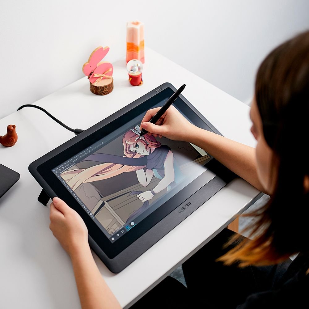 Wacom - Cintiq 16 Creative Pen Display Drawing Tablet - Black - DTK1660K0A