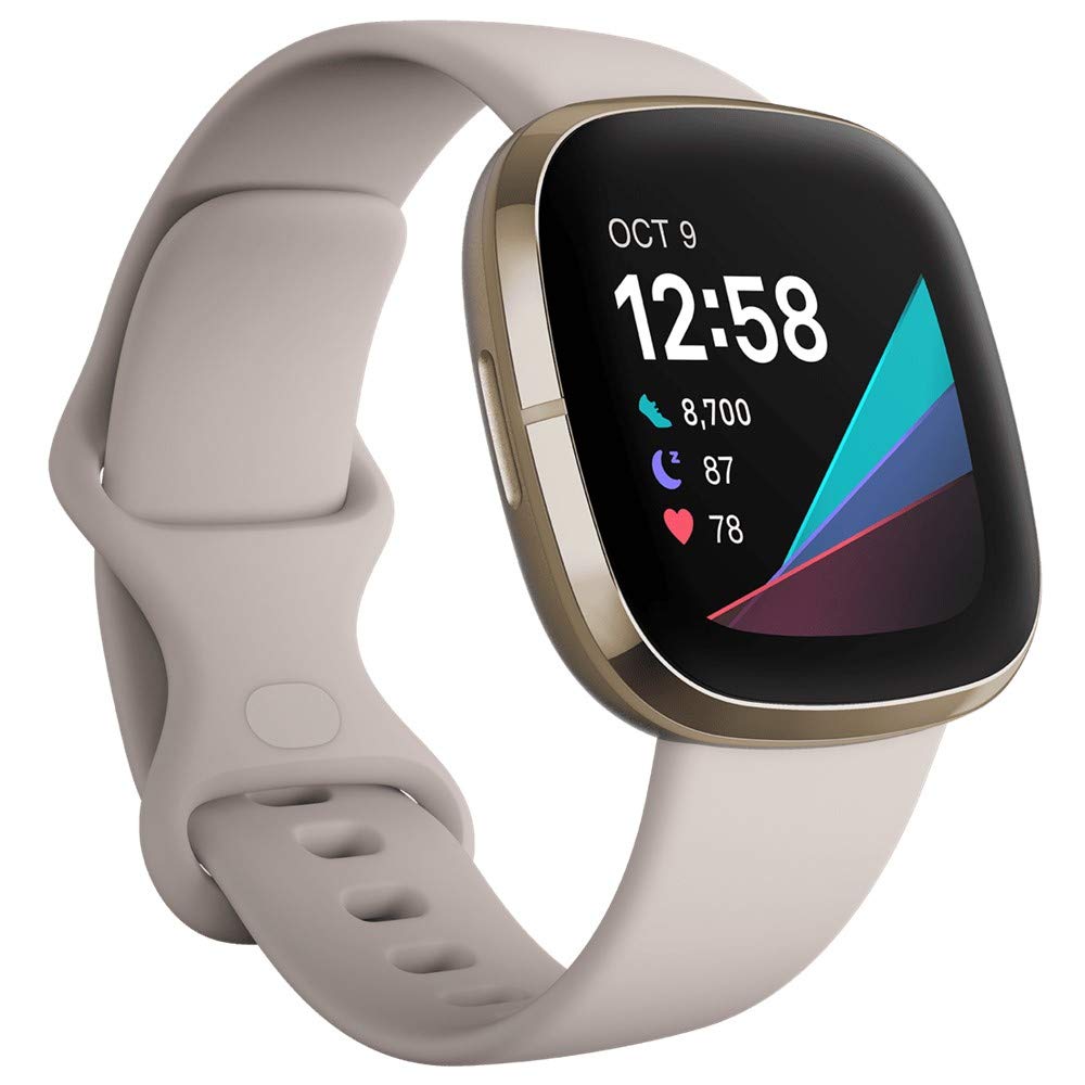 Fitbit Sense Advanced Health Smartwatch – Soft Gold – FB512GLWT