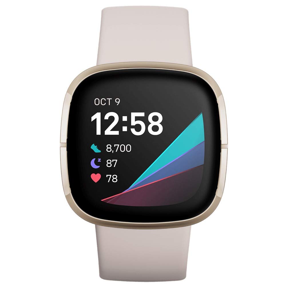 Fitbit Sense Advanced Health Smartwatch – Soft Gold – FB512GLWT