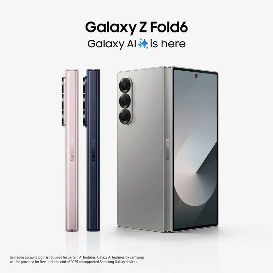 Unlocked Samsung Galaxy Z Fold6 5G - 1TB - Silver Shadow - SM-F956UZSFXAA