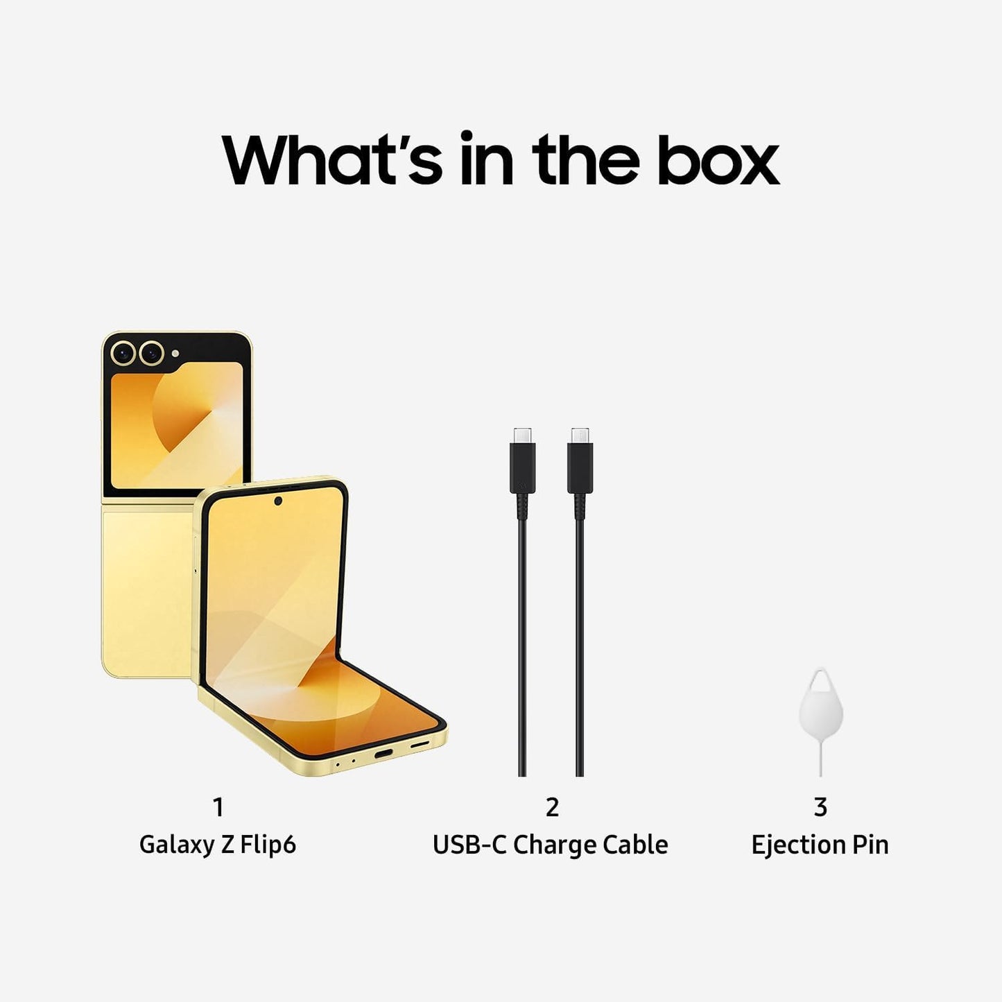 Unlocked Samsung Galaxy Z Flip6 5G - 256GB - Yellow - SM-F741UZYAXAA