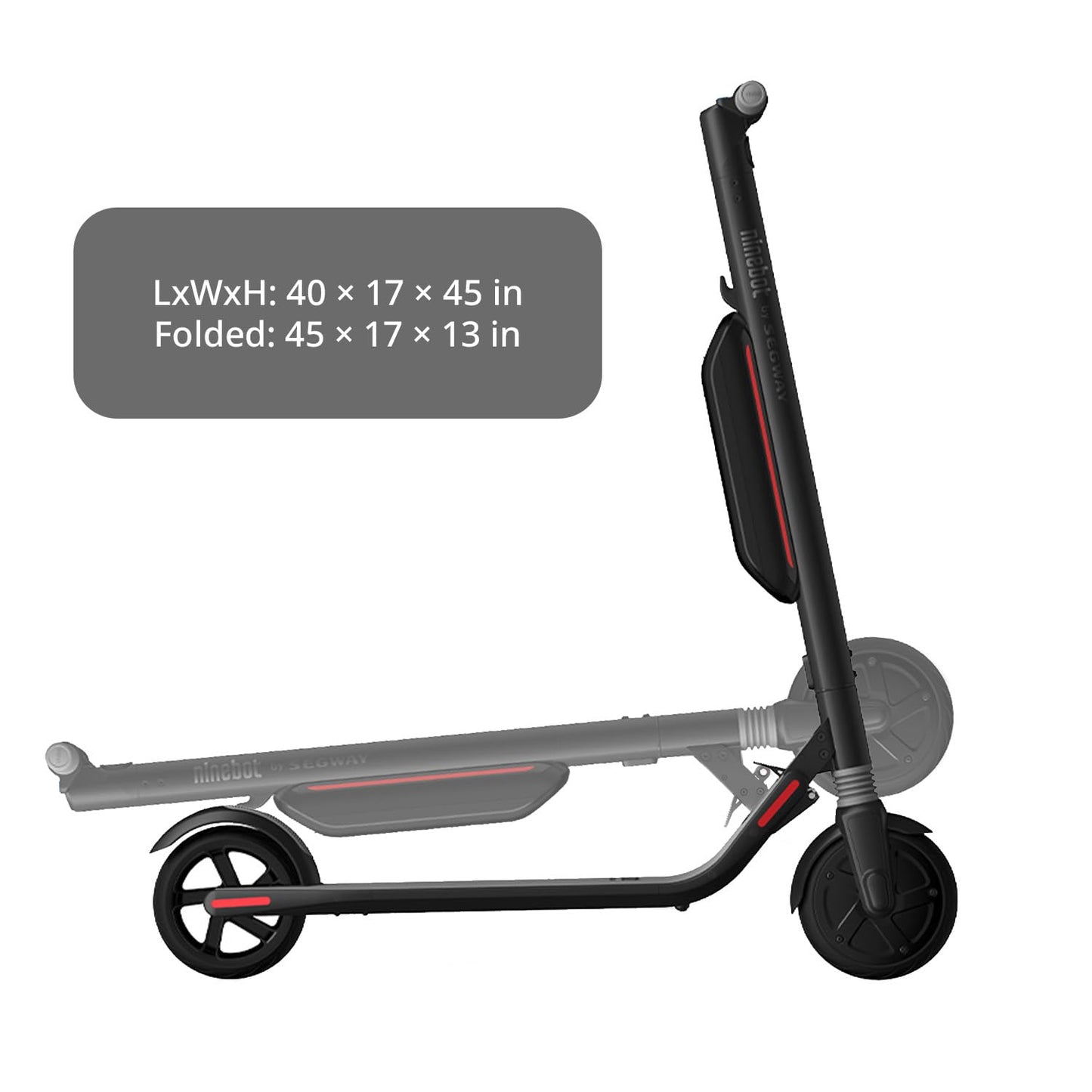 Segway - ES3 Plus Kick Scooter w/28 mi Max Operating Range & 18.6 mph Max Speed - Black - AA.00.0010.05