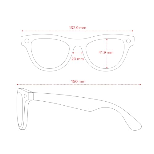 Ray-Ban Meta Skyler Glasses with Meta AI – Audio, Photo, and Video Compatibility – Pink Lenses – Shiny Chalky Gray – 67001352