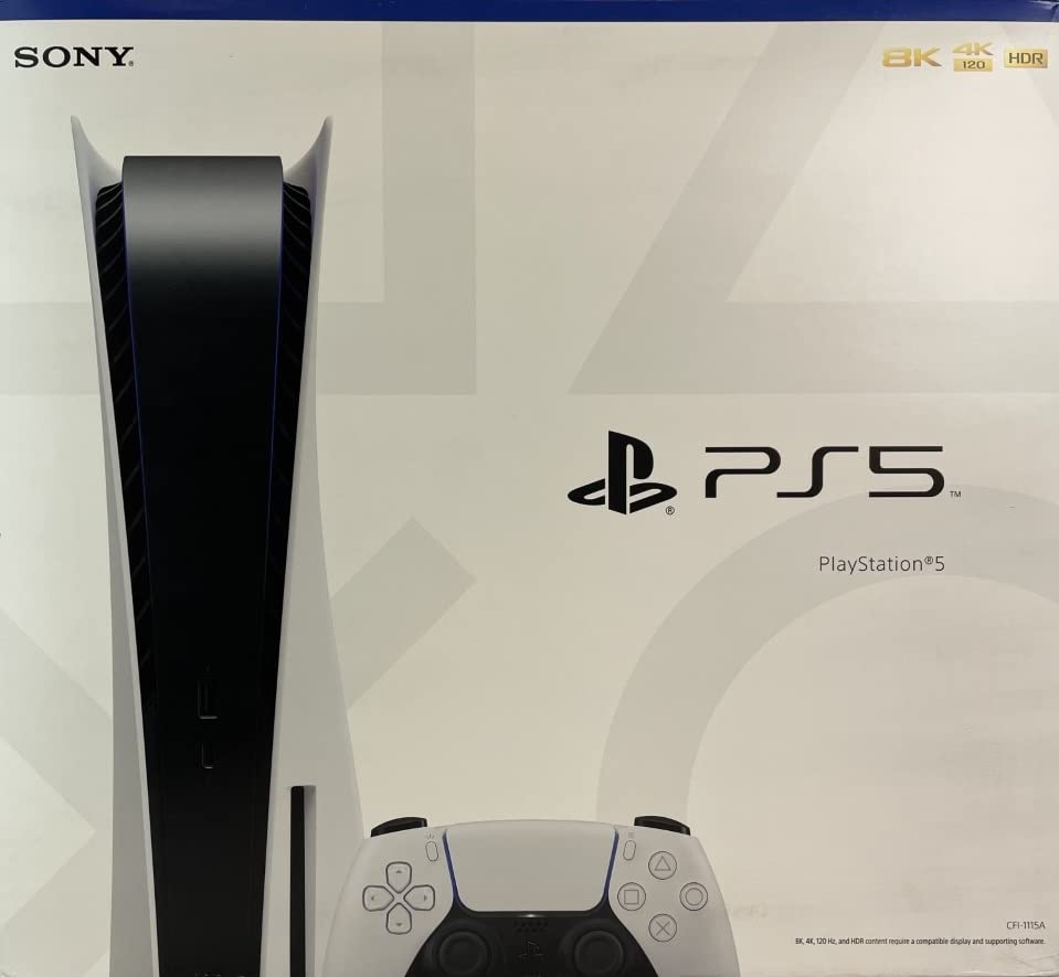 Sony PlayStation 5 Console with Accessories 825GB Disc Edition - White (Certified Refurbished)