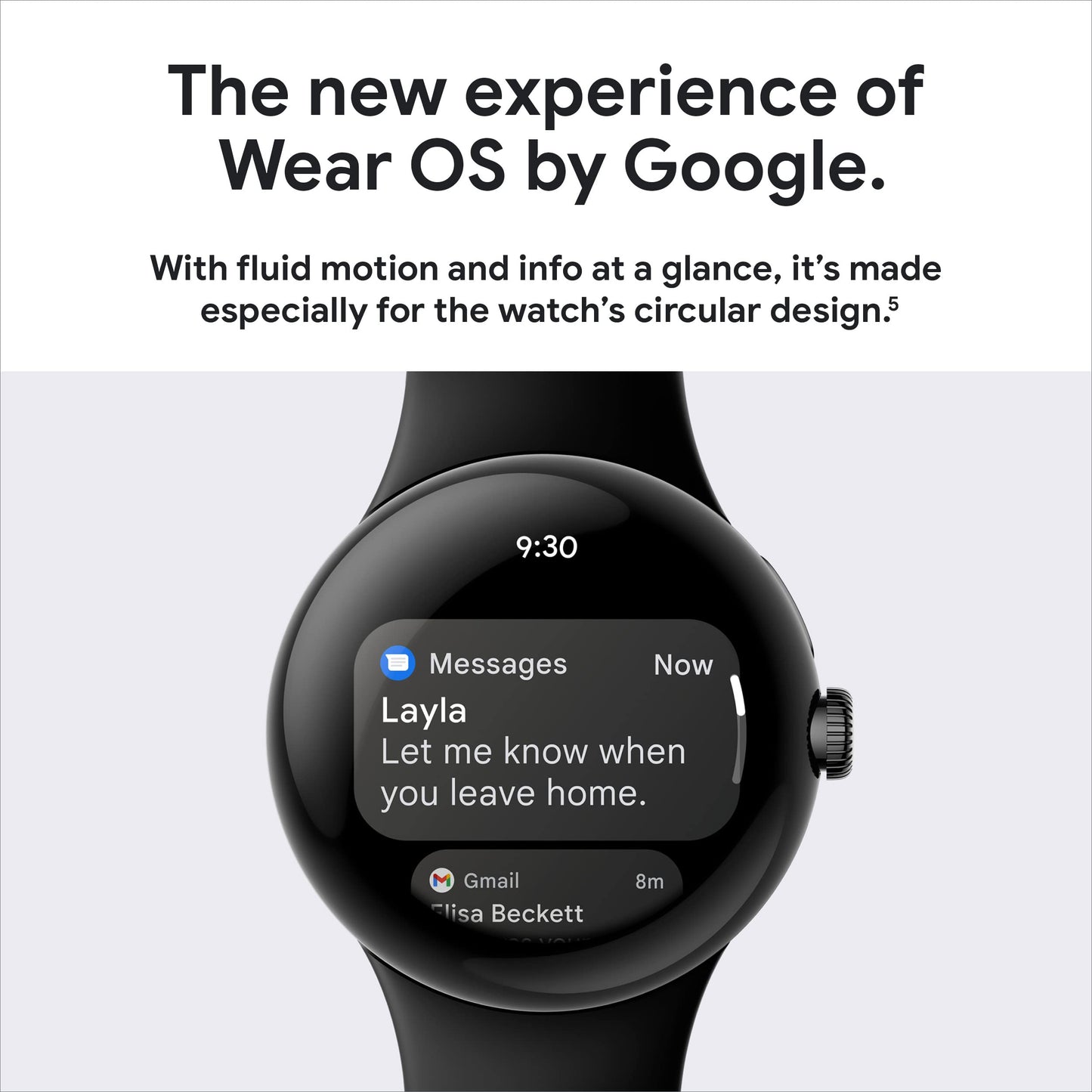Verizon Pixel Watch Black Stainless Steel 41mm Case w/Obsidian Band - GA03311-US