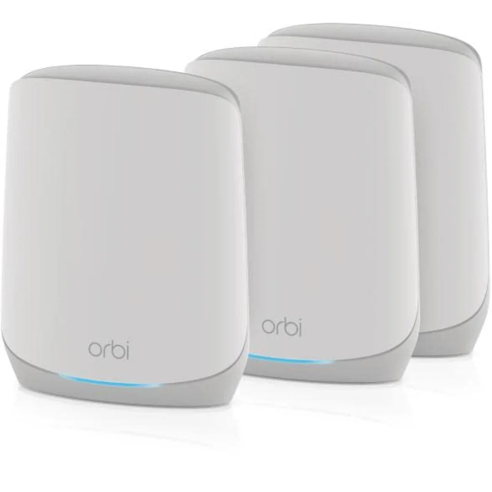 NETGEAR Orbi Tri-Band Wi-Fi 6 Mesh System RBK763S Router w/ 2 Satellite Extenders - RBK763