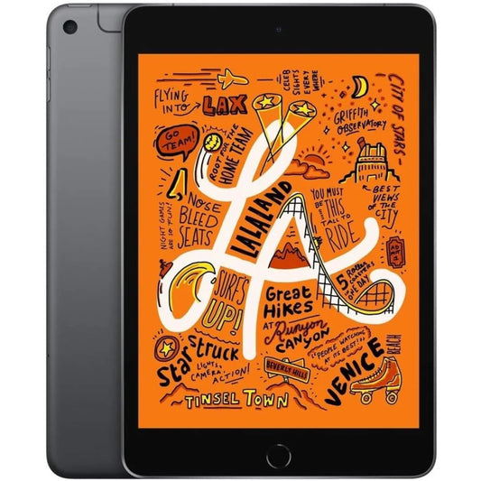Unlocked Apple iPad mini (5th Gen) – 7.9" – Wi-Fi + Cell – 64GB – Space Gray – MUXF2LL/A