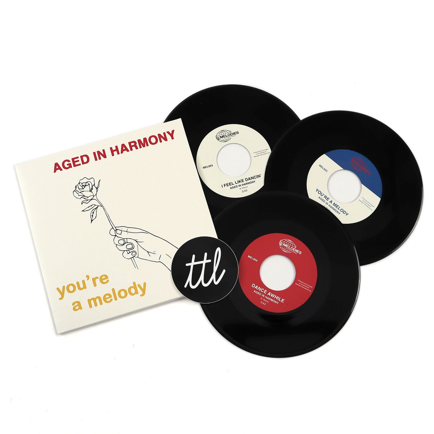 Aged In Harmony: You're A Melody Vinyl 3x7"