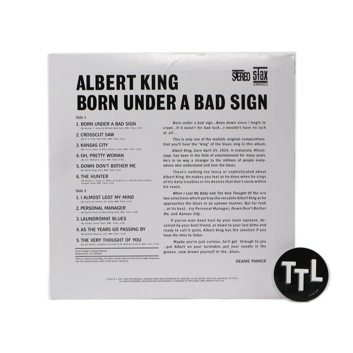 Albert King: Born Under A Bad Sign (180g) Vinyl LP