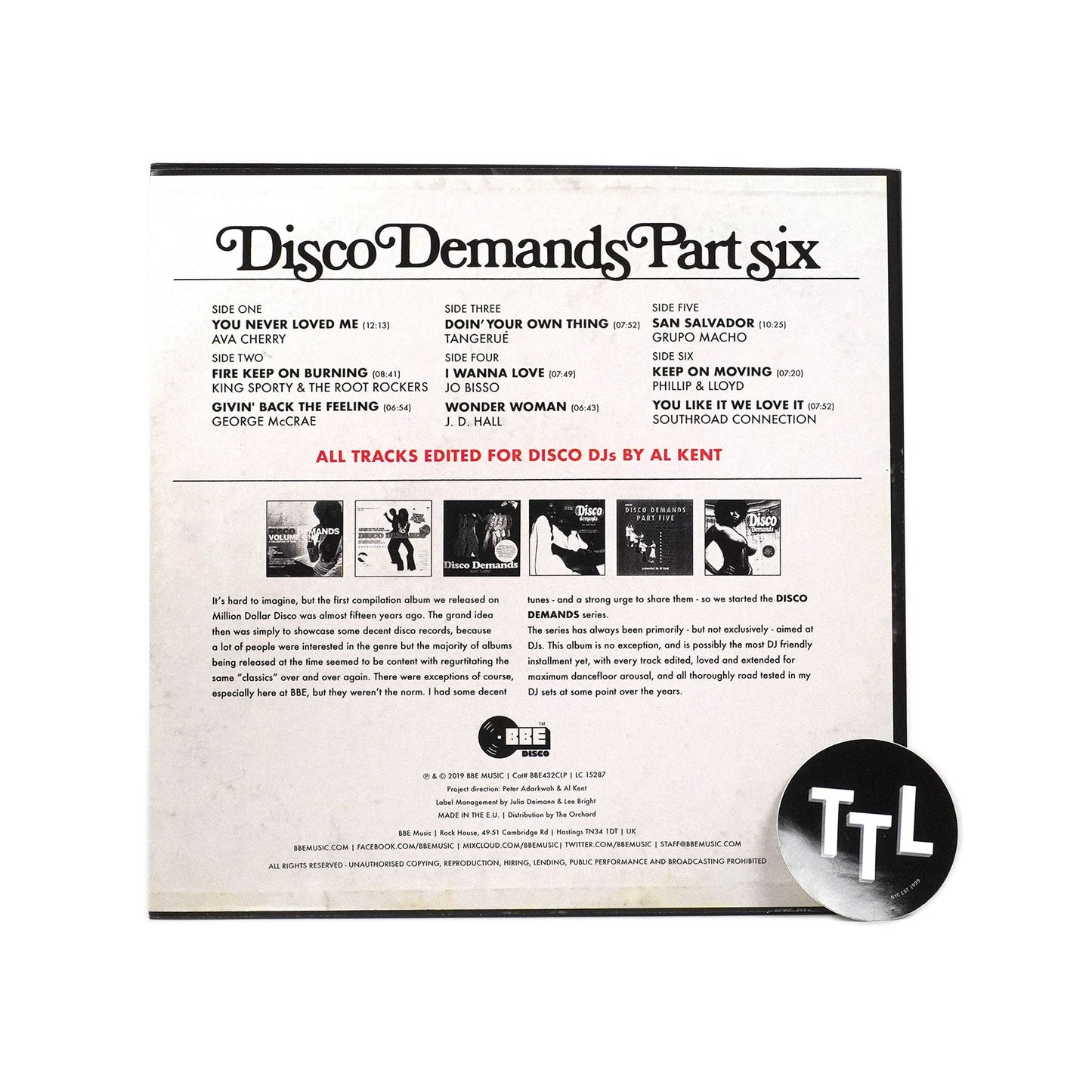 Al Kent: Disco Demands Part 6 Vinyl 3LP