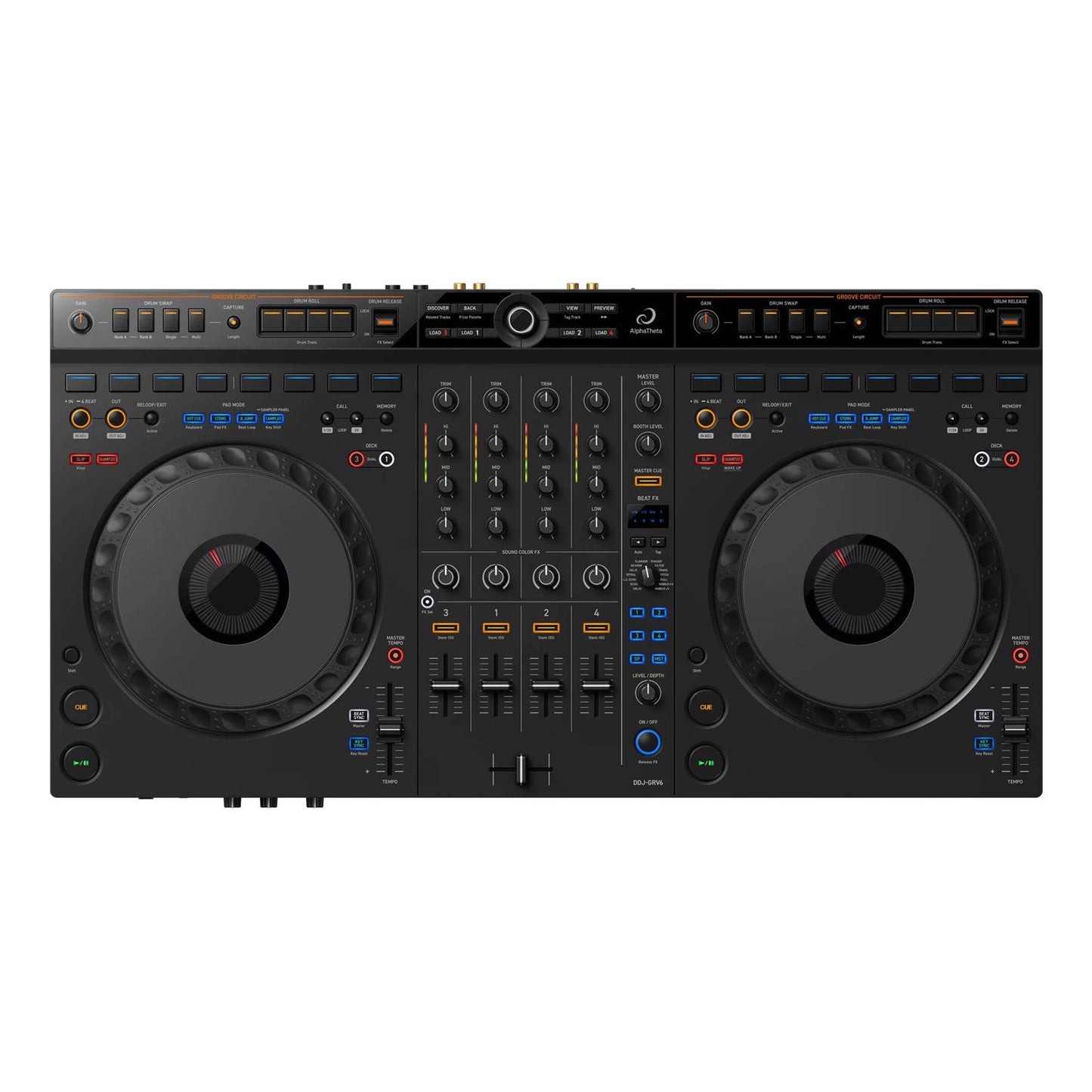 AlphaTheta: DDJ-GRV6 4-Channel DJ Controller