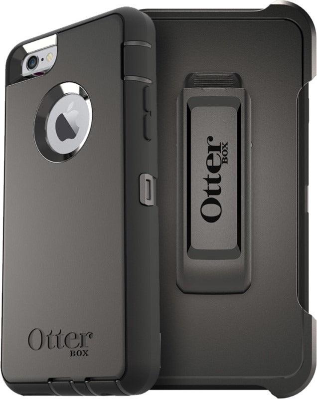 OtterBox DEFENDER SERIES Case & Holster for Apple iPhone 6 Plus/6S Plus - Black (Certified Refurbished)