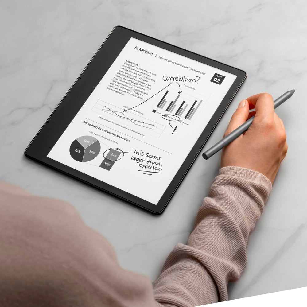 Amazon Kindle Scribe Digital Notebook - 32 GB with Premium Pen - 2022 - Gray - B09BSGFTHY