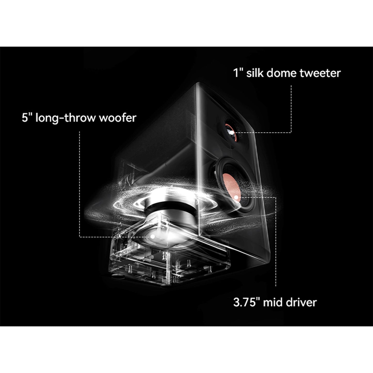 Edifier: MR5 2.0 Monitor Speakers w/Bluetooth - Pair
