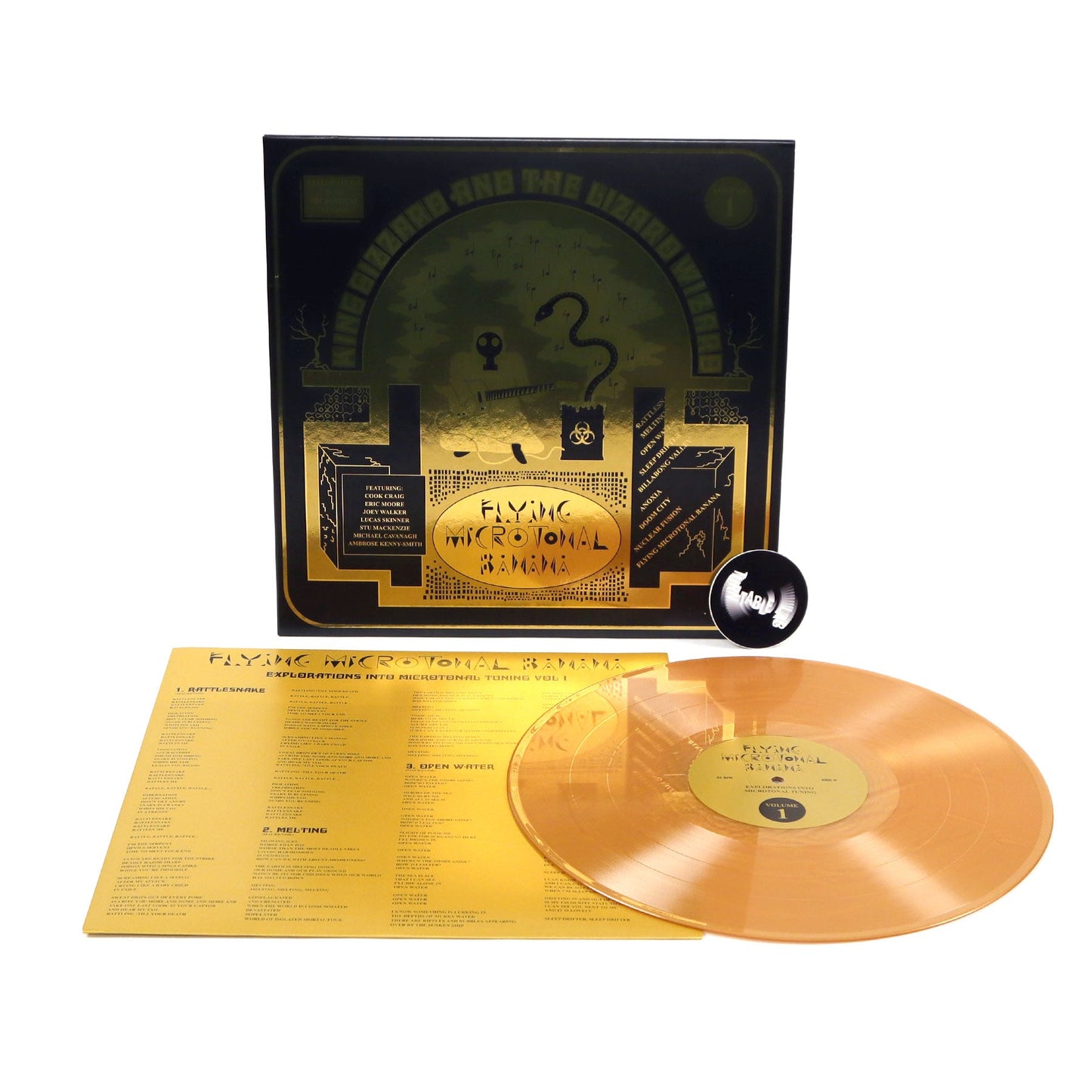 King Gizzard And The Lizard Wizard: Flying Microtonal Banana - Golden Rattlesnake Edition (Colored Vinyl) Vinyl LP