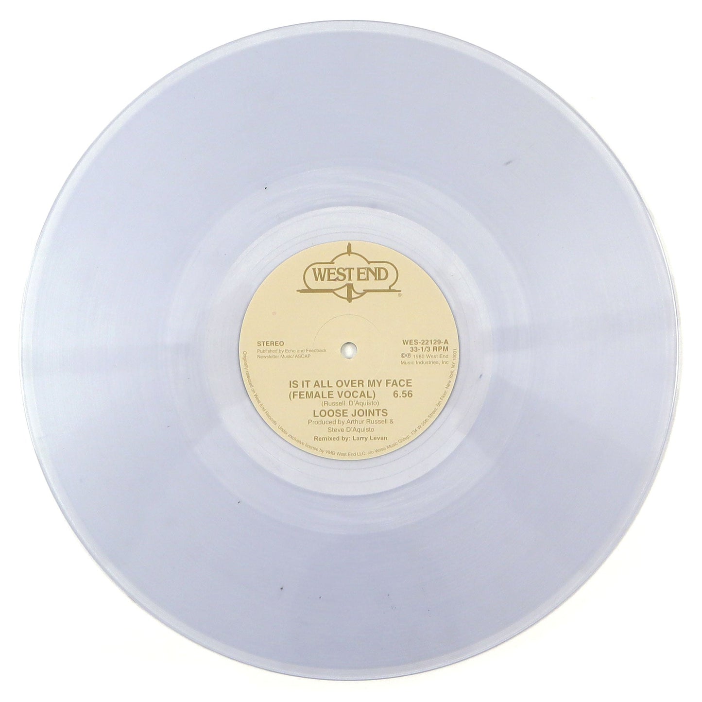 Loose Joints: Is It All Over My Face (Clear Colored Vinyl) Vinyl 12"