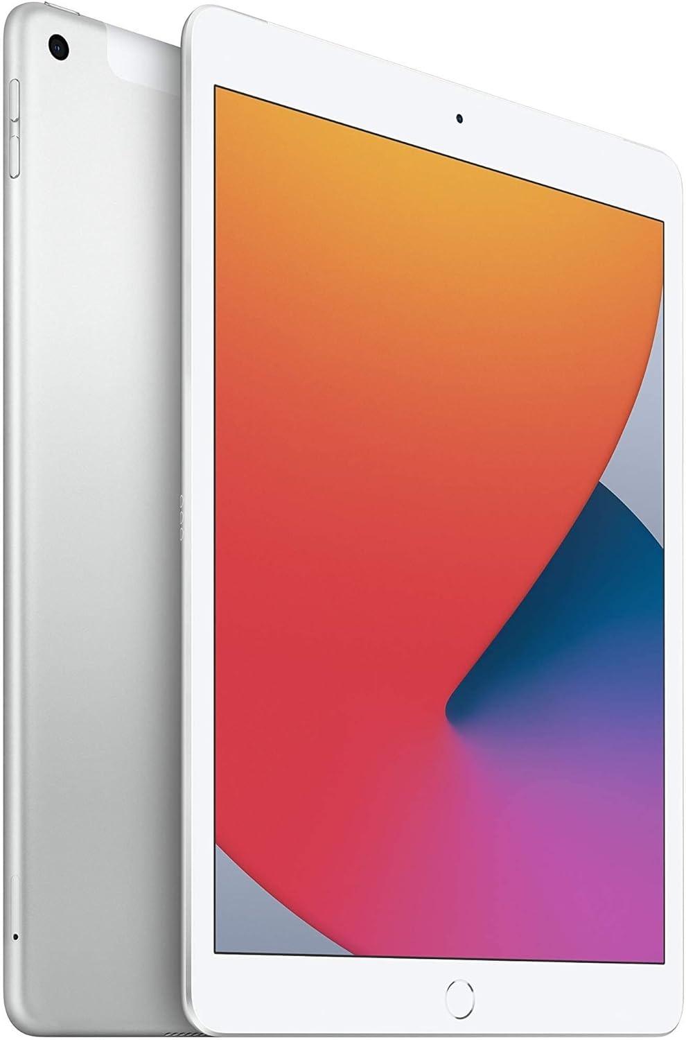 Apple iPad 8th Generation, 10.2-inch, 32GB, WIFI + Unlocked All Carriers -Silver (Pre-Owned)