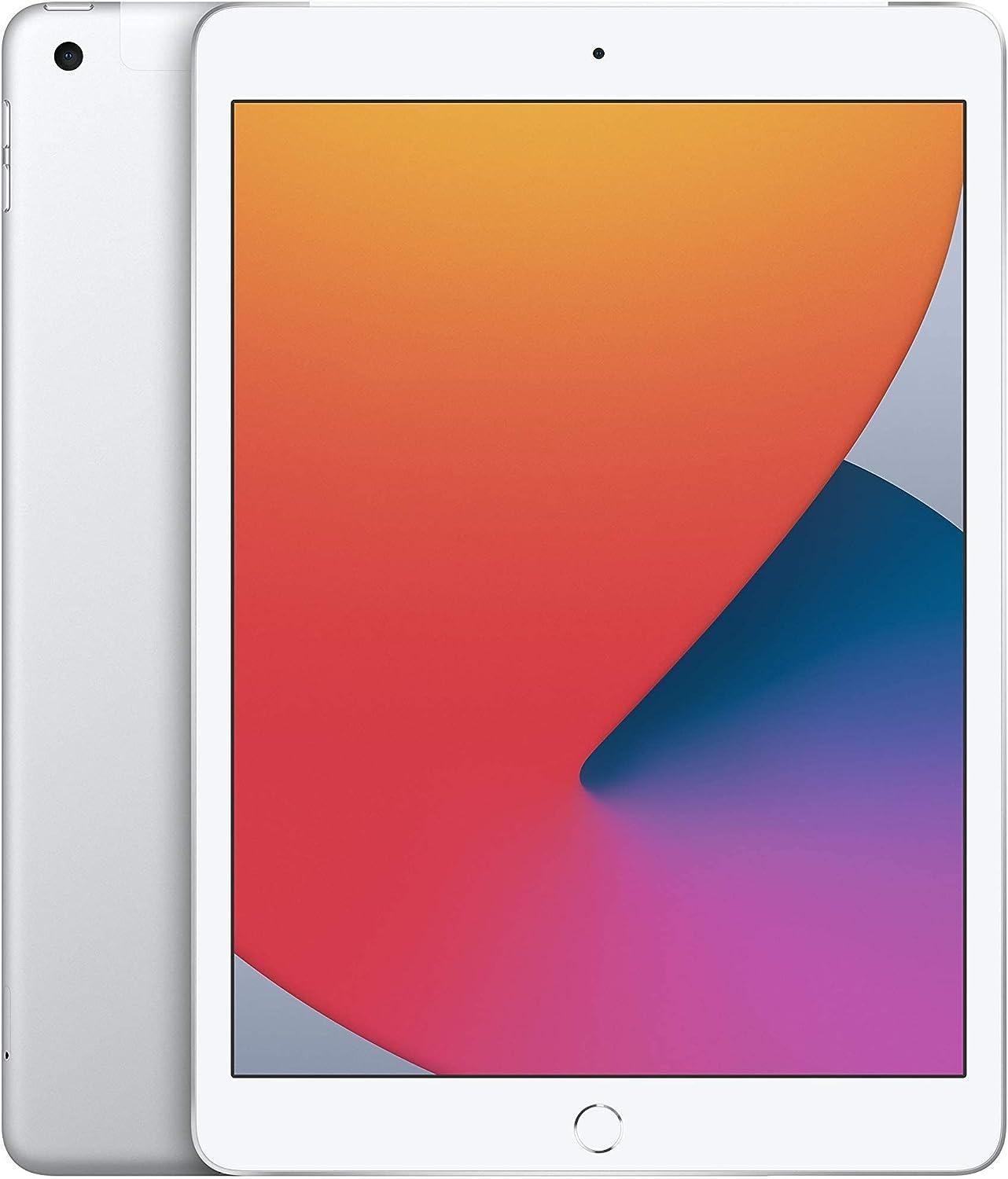 Apple iPad 8th Generation, 10.2-inch, 32GB, WIFI + Unlocked All Carriers -Silver (Pre-Owned)