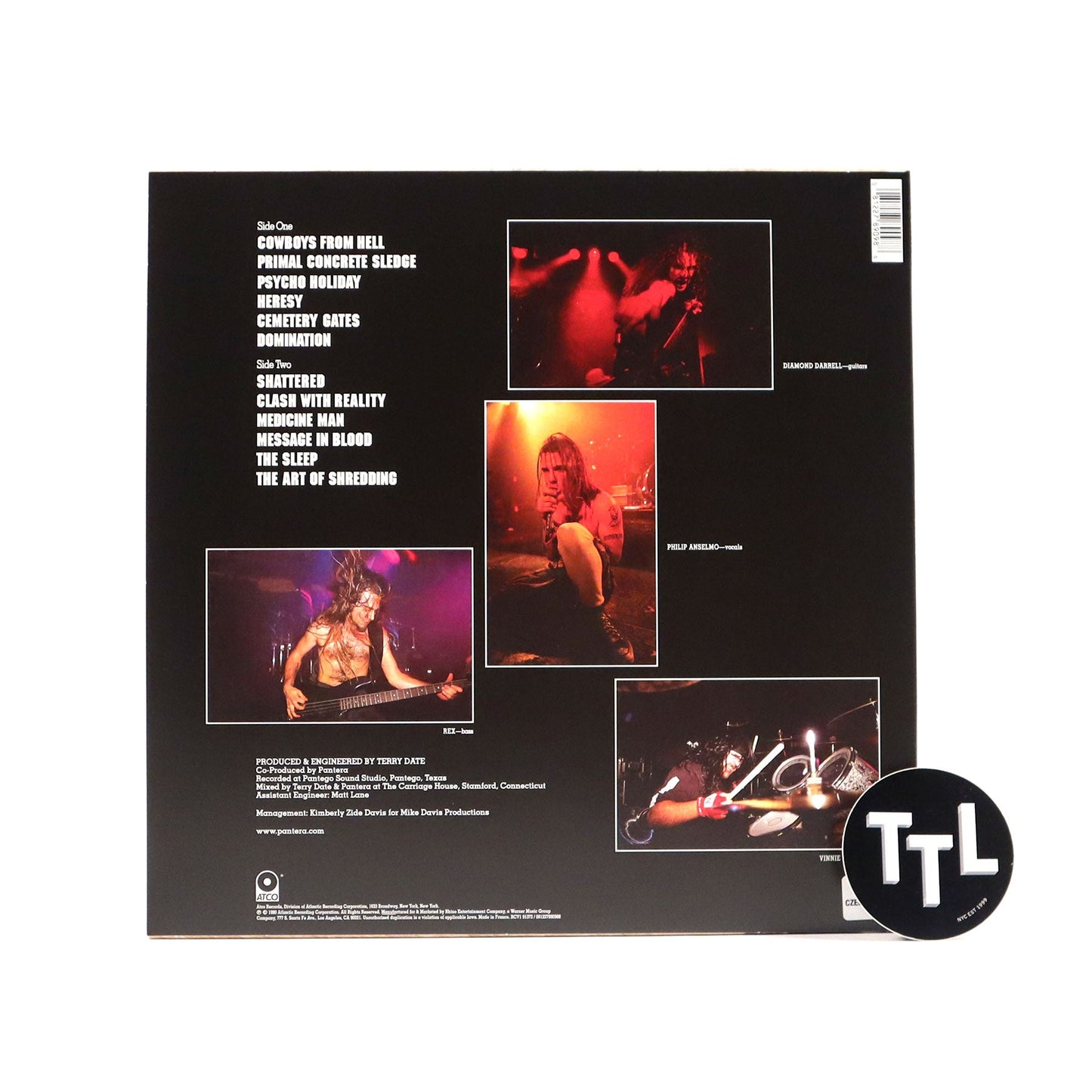 Pantera: Cowboys From Hell (Colored Vinyl) Vinyl LP