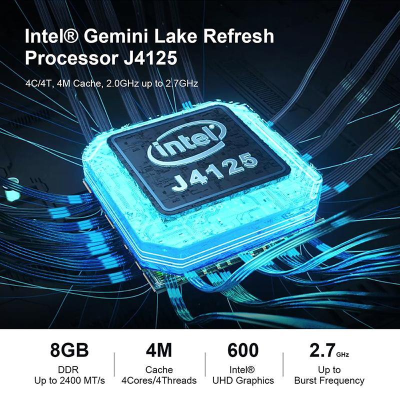 15.6 Inch  Laptop Quad Core DDR 8GB RAM 512GB 1TB ROM for Intel Celeron J4125 Windows 10 Pro Computer Bluetooth Backlit keyboard