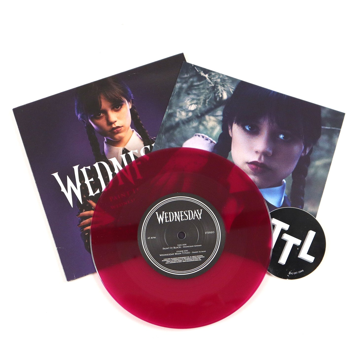 Wednesday Addams & Danny Elfman: Paint It Black (Colored Vinyl) Vinyl 7"