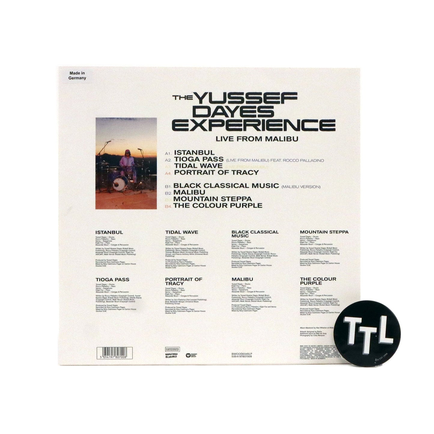 Yussef Dayes: The Yussef Dayes Experience Live From Malibu Vinyl LP